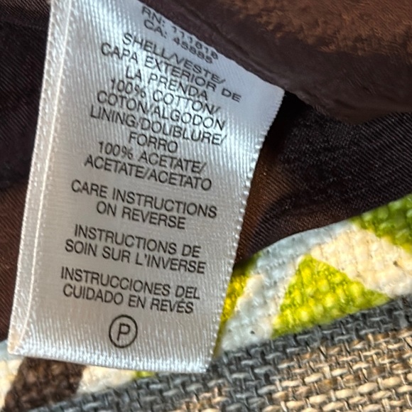 MICHAEL Michael Kors Green and Black Geometric Blazer - Picture 5 of 11